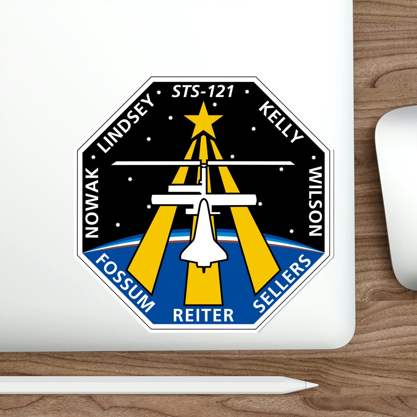 STS 121 Patch NASA STICKER Vinyl Die-Cut Decal-The Sticker Space