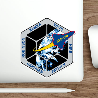 STS 130 Patch NASA STICKER Vinyl Die-Cut Decal-The Sticker Space