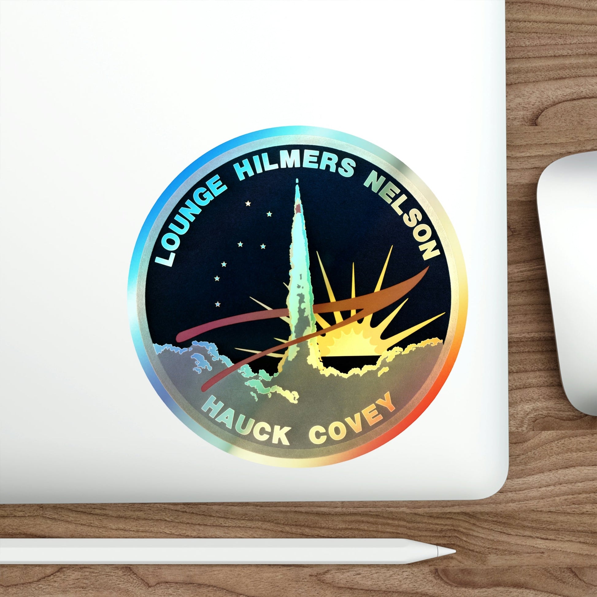STS 26 (NASA) Holographic STICKER Die-Cut Vinyl Decal-The Sticker Space