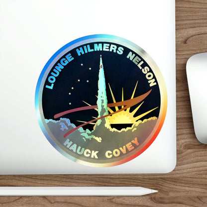 STS 26 (NASA) Holographic STICKER Die-Cut Vinyl Decal-The Sticker Space