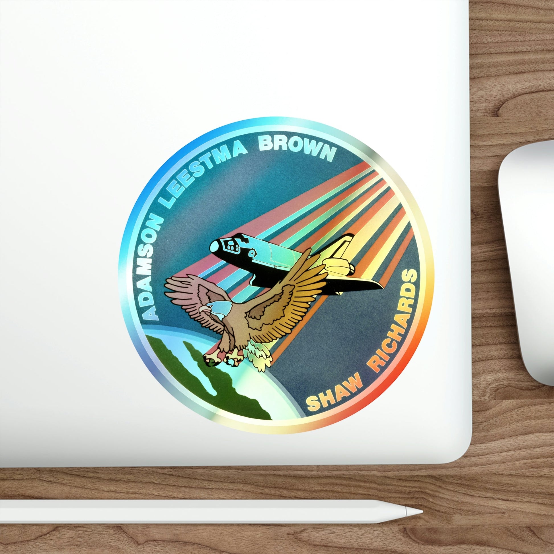 STS 28 (NASA) Holographic STICKER Die-Cut Vinyl Decal-The Sticker Space