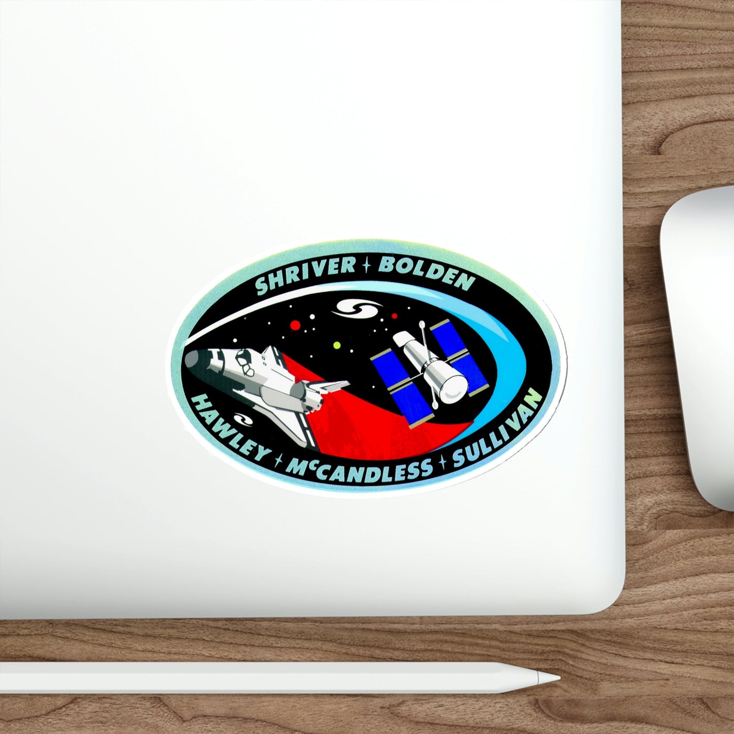 STS 31 Patch NASA STICKER Vinyl Die-Cut Decal-The Sticker Space