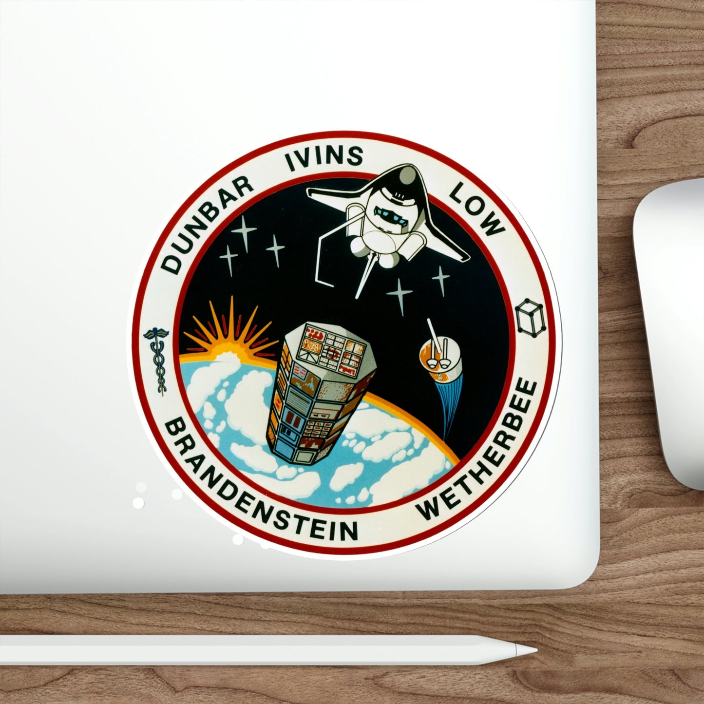 STS 32 Patch NASA STICKER Vinyl Die-Cut Decal-The Sticker Space