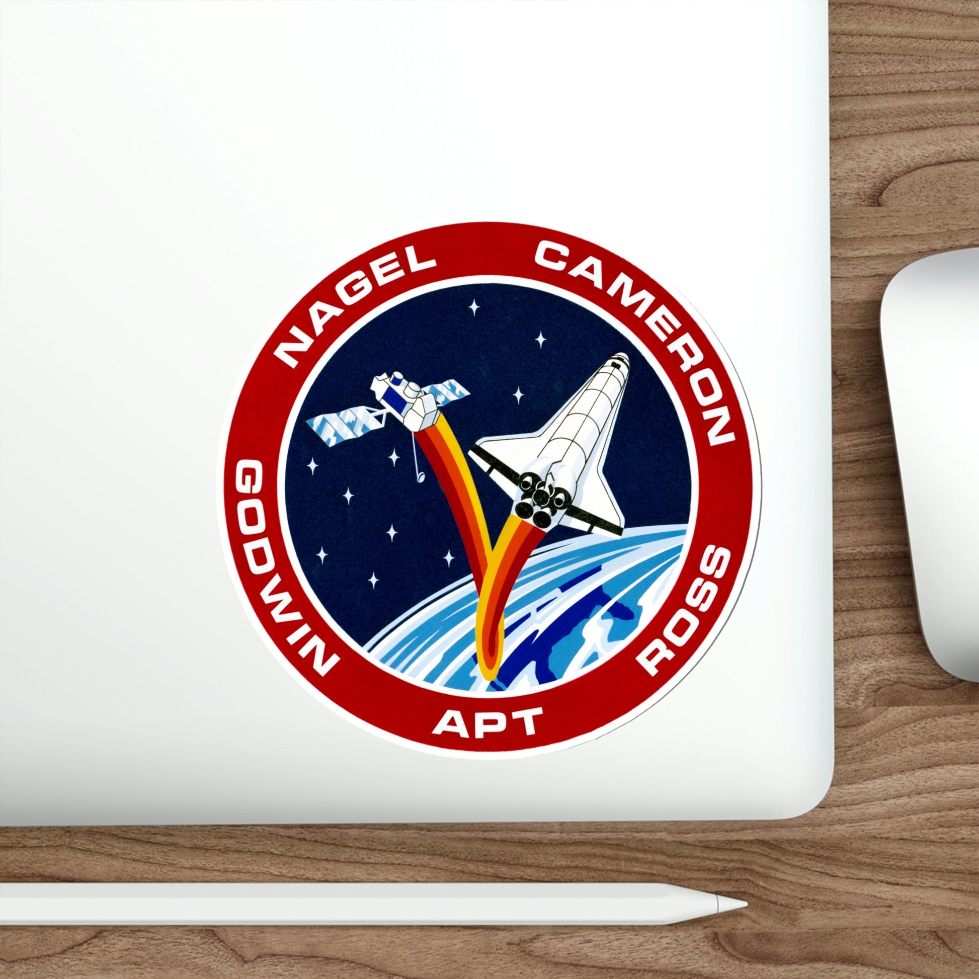 STS 37 Patch NASA STICKER Vinyl Die-Cut Decal – The Sticker Space