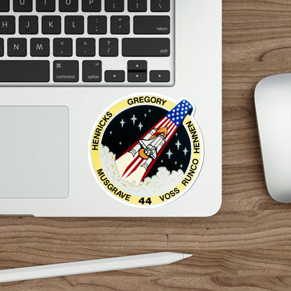 STS 44 Patch NASA STICKER Vinyl Die-Cut Decal-The Sticker Space