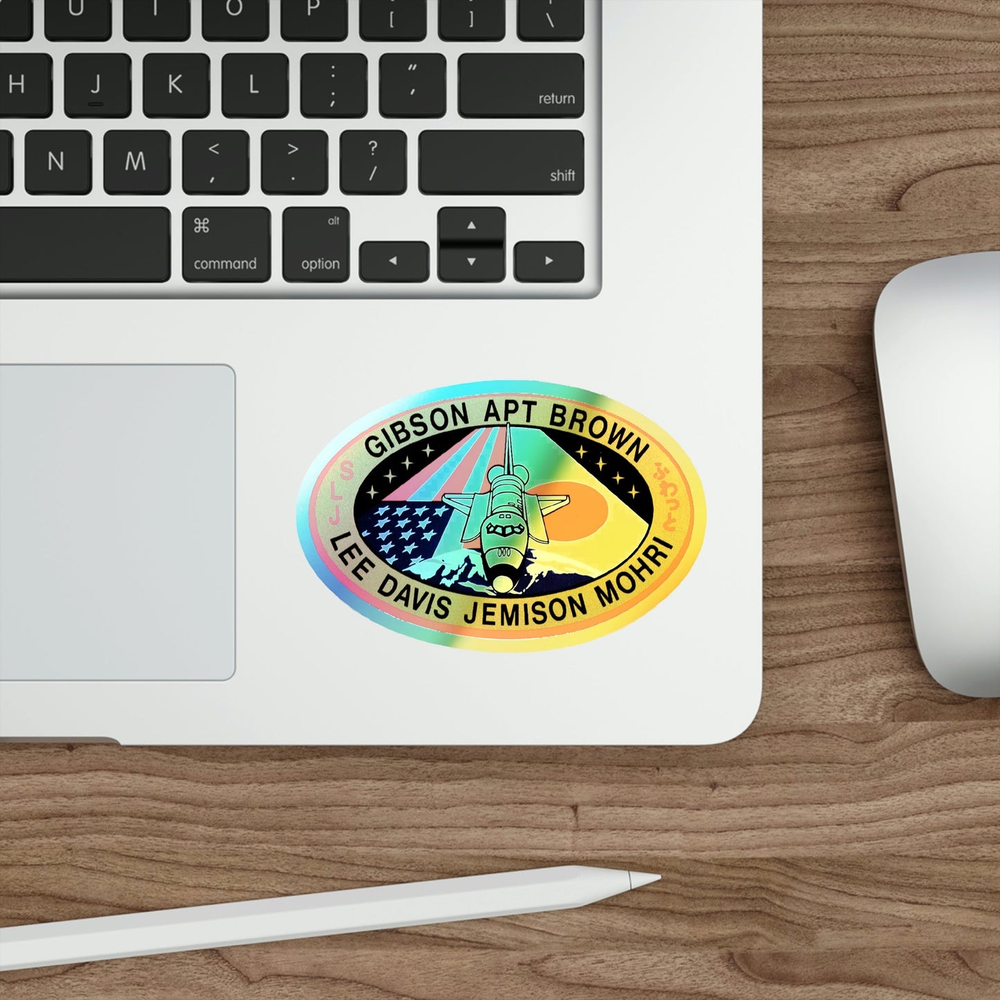STS 47 (NASA) Holographic STICKER Die-Cut Vinyl Decal-The Sticker Space