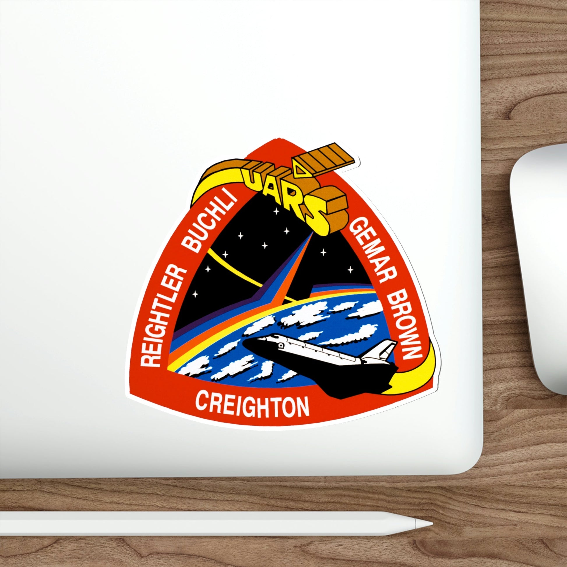 STS 48 Patch NASA STICKER Vinyl Die-Cut Decal-The Sticker Space