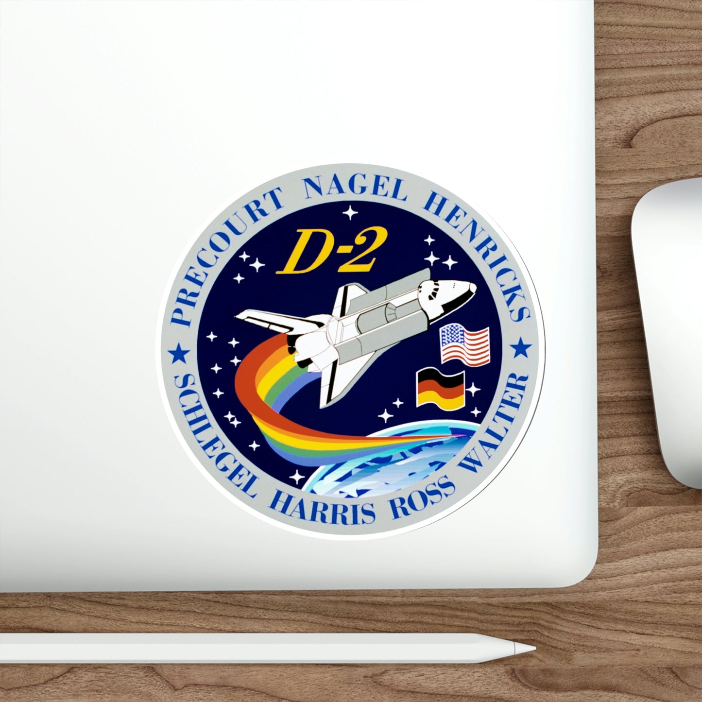 STS 55 Patch NASA STICKER Vinyl Die-Cut Decal-The Sticker Space