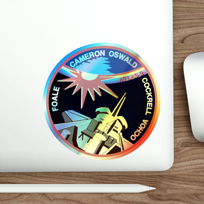 STS 56 (NASA) Holographic STICKER Die-Cut Vinyl Decal-The Sticker Space
