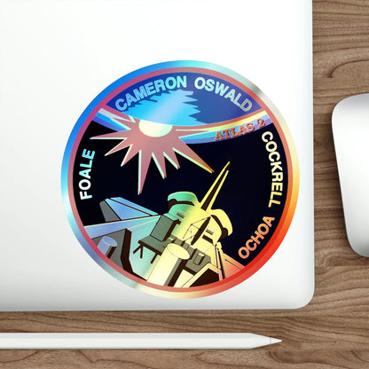 STS 56 (NASA) Holographic STICKER Die-Cut Vinyl Decal-The Sticker Space