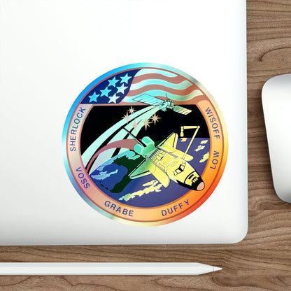 STS 57 (NASA) Holographic STICKER Die-Cut Vinyl Decal-The Sticker Space