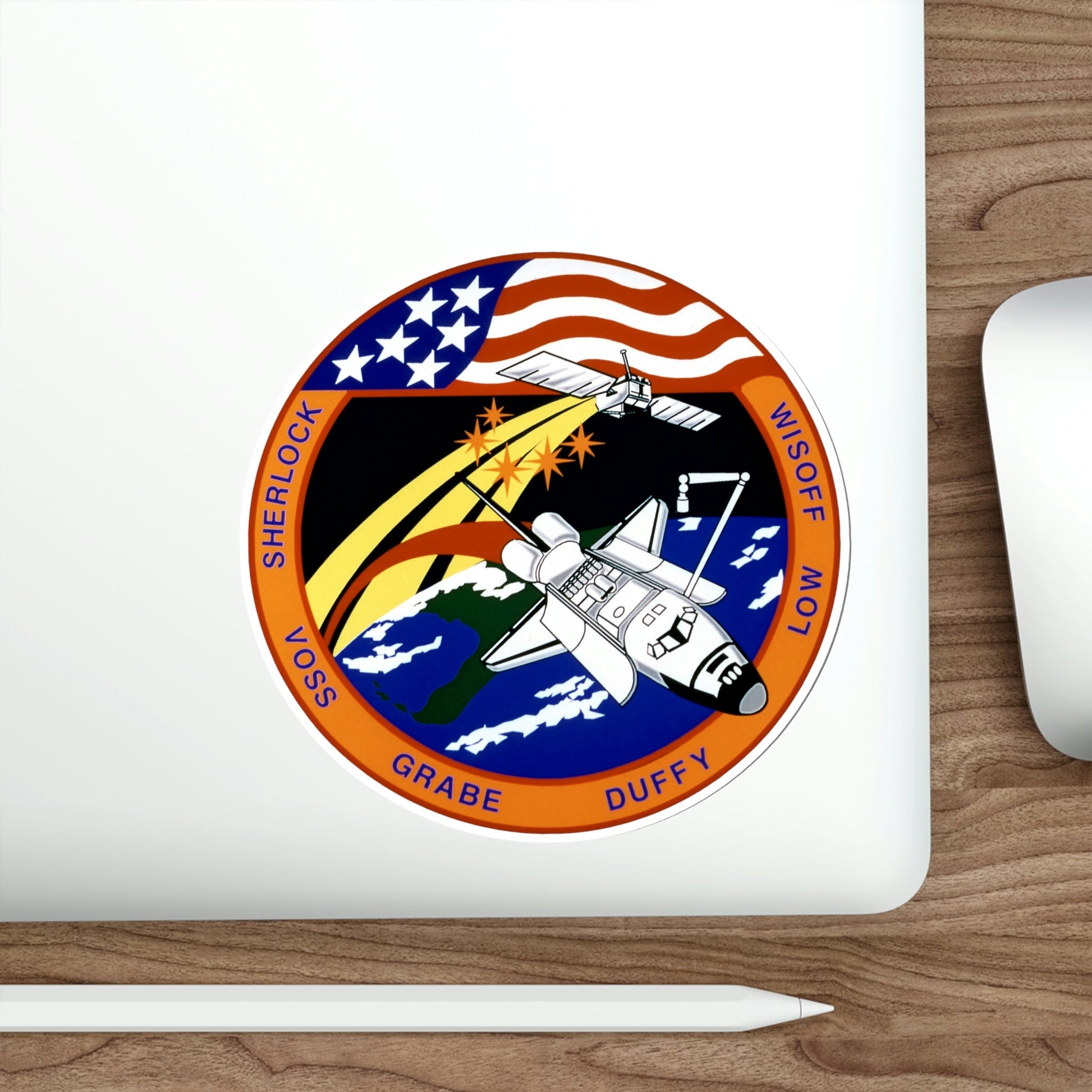 STS 57 Patch NASA STICKER Vinyl Die-Cut Decal-The Sticker Space