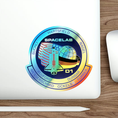 STS 61 A (NASA) Holographic STICKER Die-Cut Vinyl Decal-The Sticker Space
