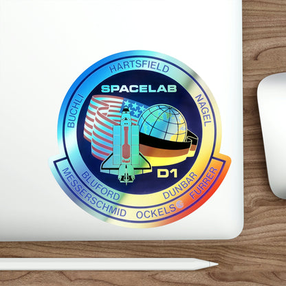 STS 61 A (NASA) Holographic STICKER Die-Cut Vinyl Decal-The Sticker Space