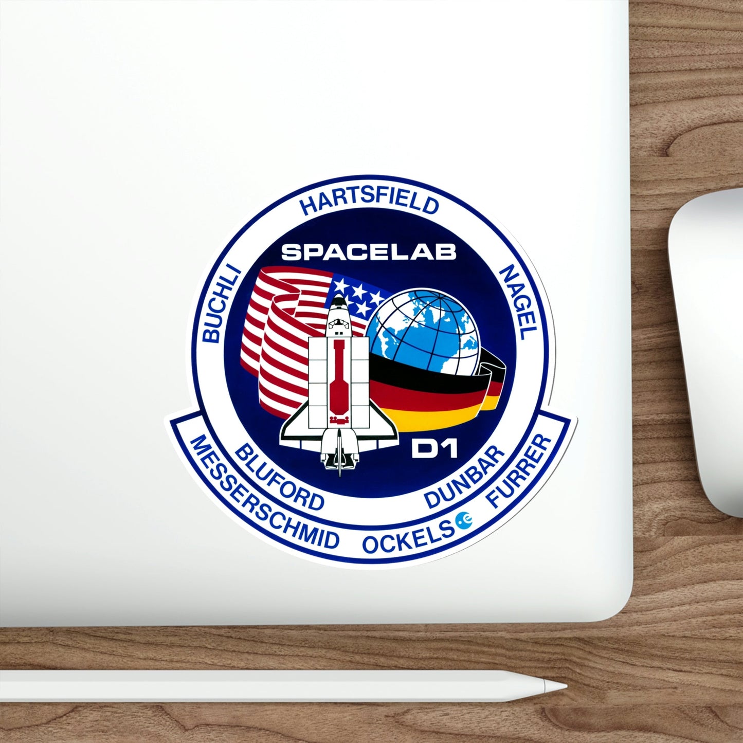 STS 61 A Patch NASA STICKER Vinyl Die-Cut Decal-The Sticker Space