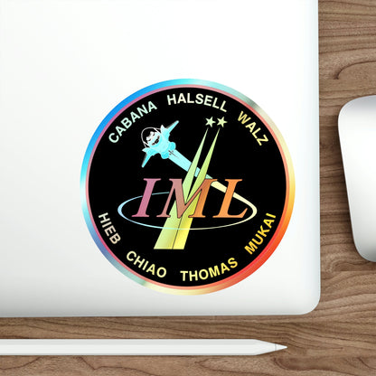 STS 65 (NASA) Holographic STICKER Die-Cut Vinyl Decal-The Sticker Space