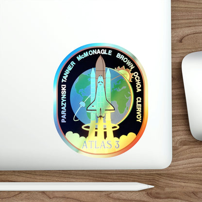 STS 66 (NASA) Holographic STICKER Die-Cut Vinyl Decal-The Sticker Space