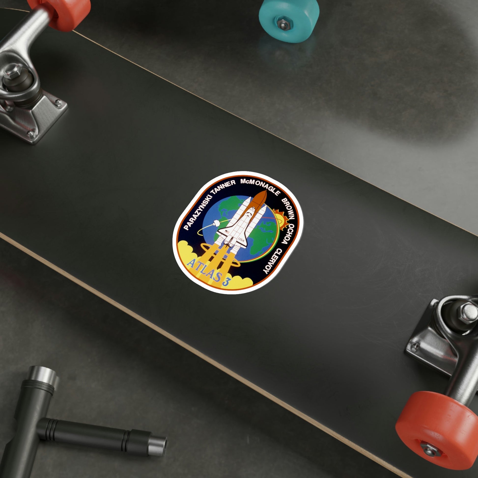 STS 66 Patch NASA STICKER Vinyl Die-Cut Decal-The Sticker Space