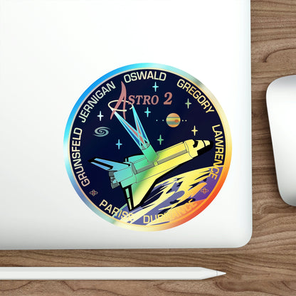 STS 67 (NASA) Holographic STICKER Die-Cut Vinyl Decal-The Sticker Space