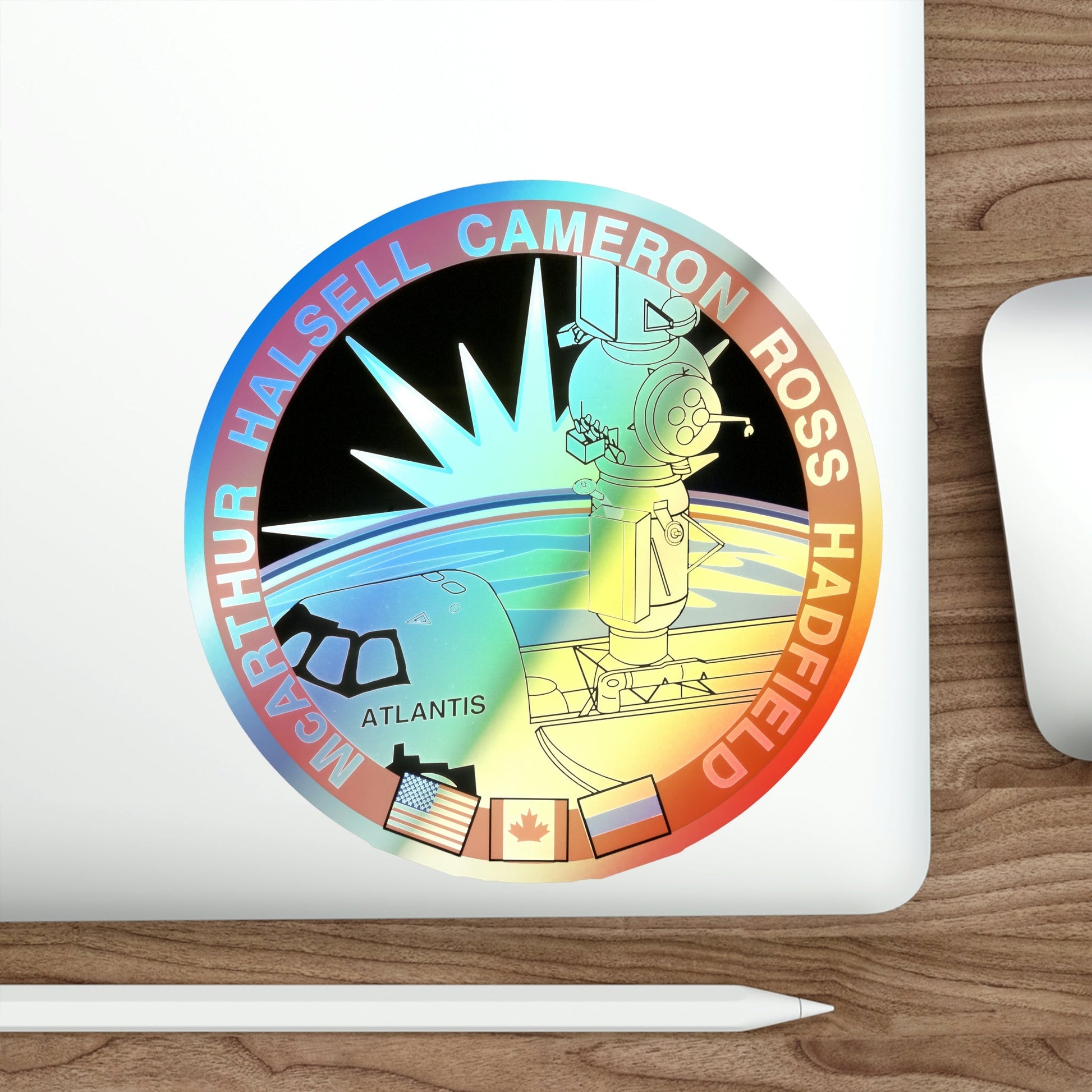 STS 74 (NASA) Holographic STICKER Die-Cut Vinyl Decal-The Sticker Space