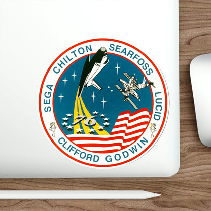 STS 76 Patch NASA STICKER Vinyl Die-Cut Decal-The Sticker Space