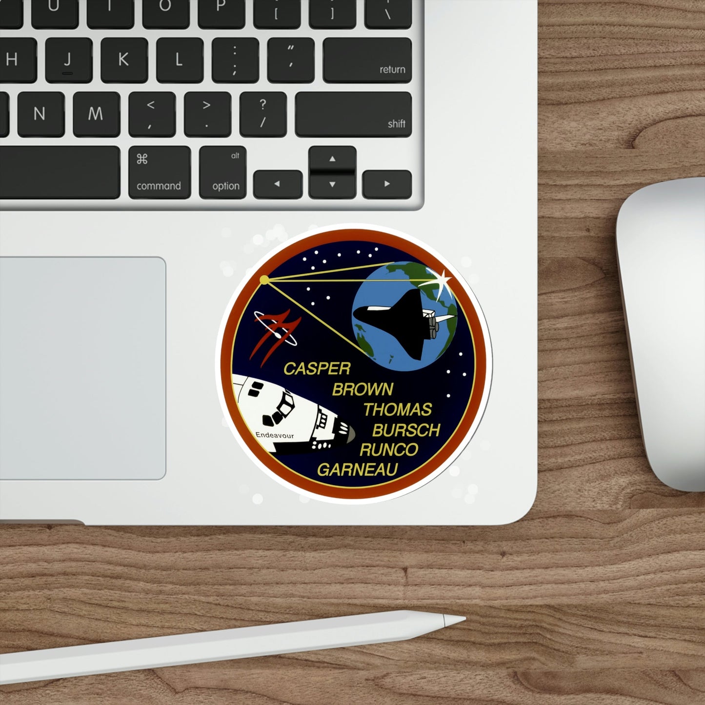 STS 77 Patch NASA STICKER Vinyl Die-Cut Decal-The Sticker Space