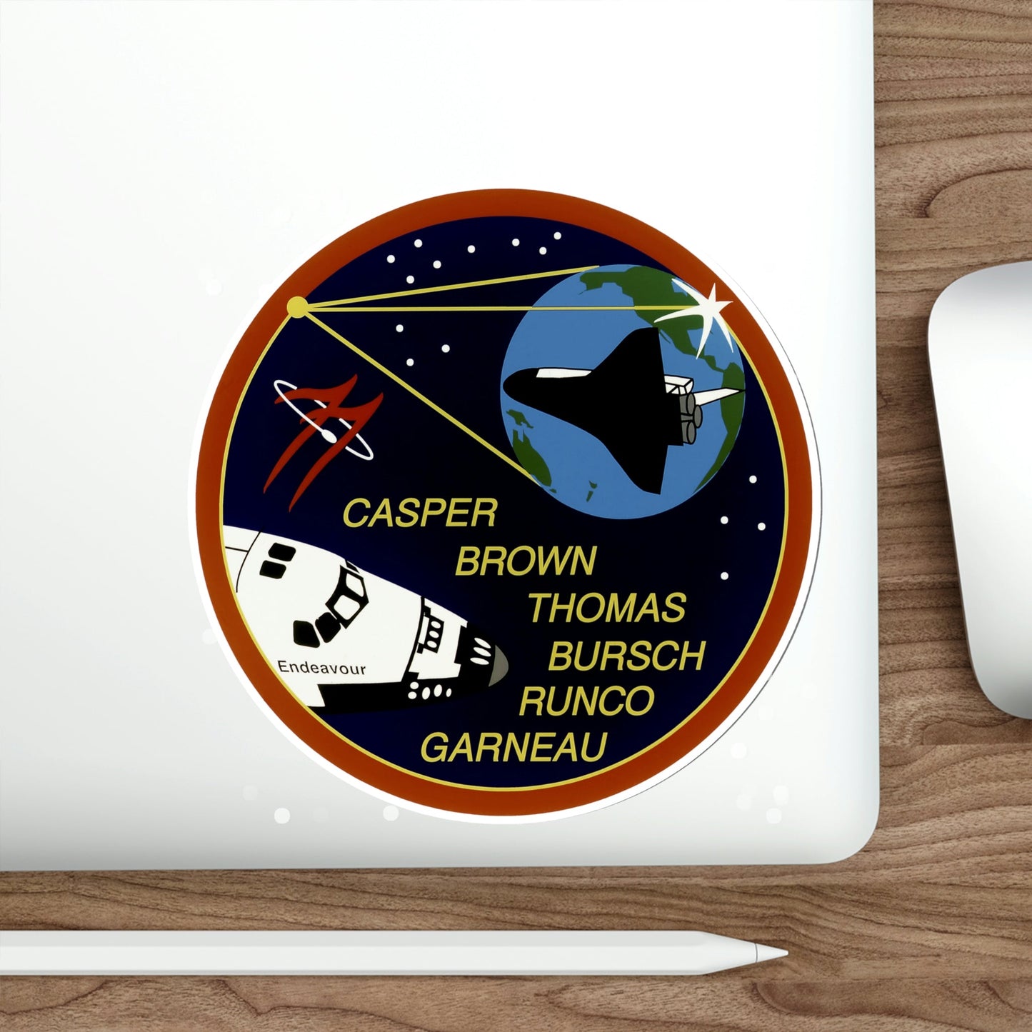 STS 77 Patch NASA STICKER Vinyl Die-Cut Decal-The Sticker Space