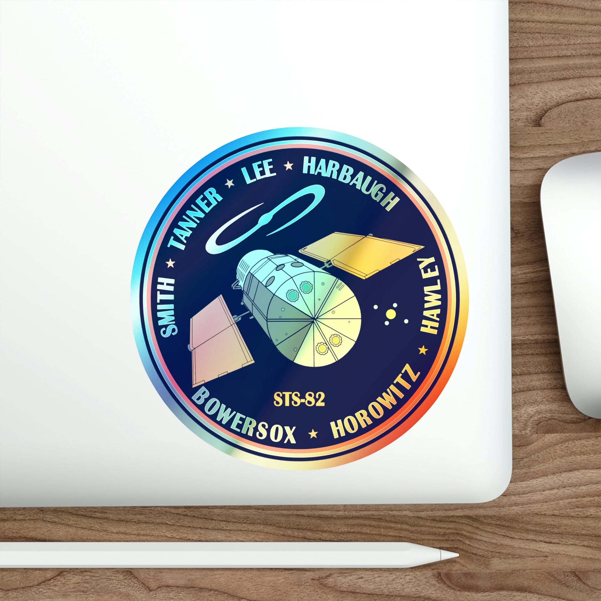 STS 82 (NASA) Holographic STICKER Die-Cut Vinyl Decal-The Sticker Space