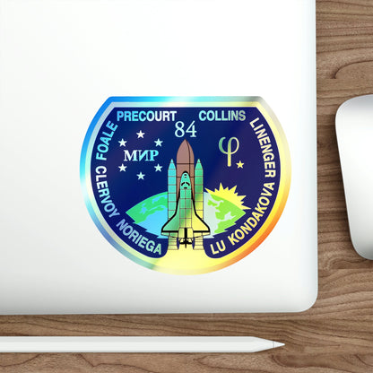 STS 84 (NASA) Holographic STICKER Die-Cut Vinyl Decal-The Sticker Space