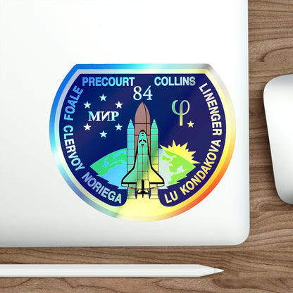 STS 84 (NASA) Holographic STICKER Die-Cut Vinyl Decal-The Sticker Space
