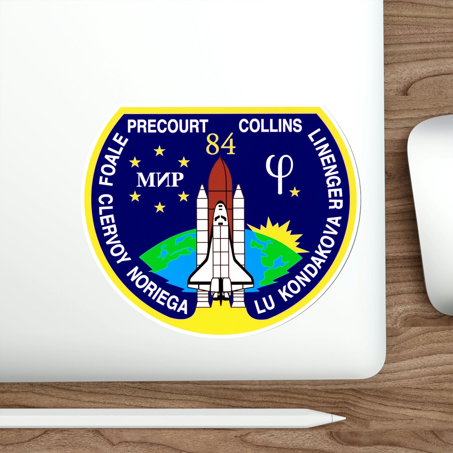 STS 84 Patch NASA STICKER Vinyl Die-Cut Decal-The Sticker Space