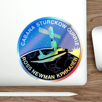 STS 88 (NASA) Holographic STICKER Die-Cut Vinyl Decal-The Sticker Space