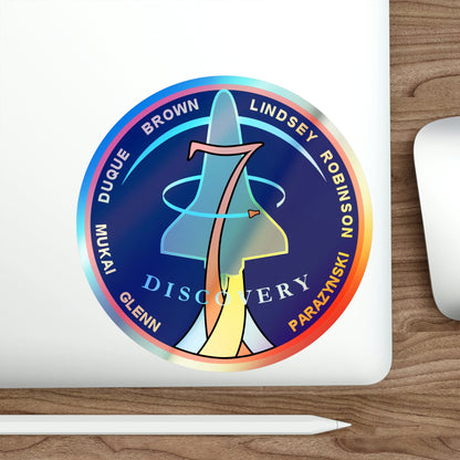 STS 95 (NASA) Holographic STICKER Die-Cut Vinyl Decal-The Sticker Space