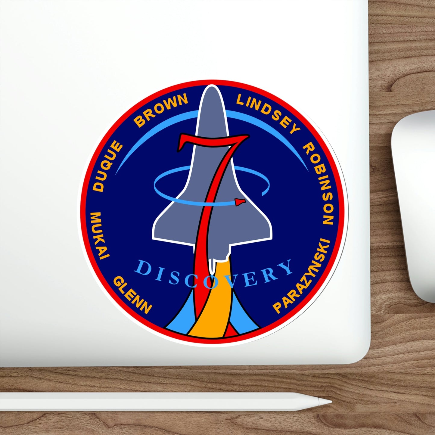 STS 95 Patch NASA STICKER Vinyl Die-Cut Decal-The Sticker Space