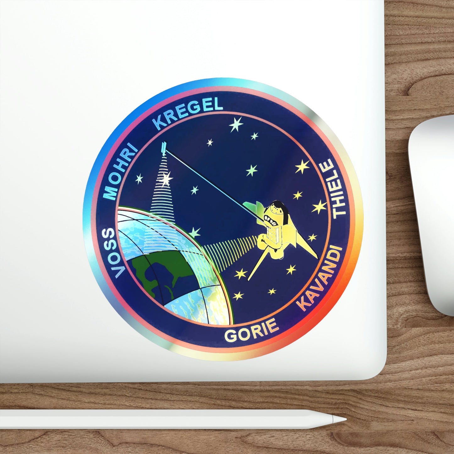 STS 99 (NASA) Holographic STICKER Die-Cut Vinyl Decal-The Sticker Space