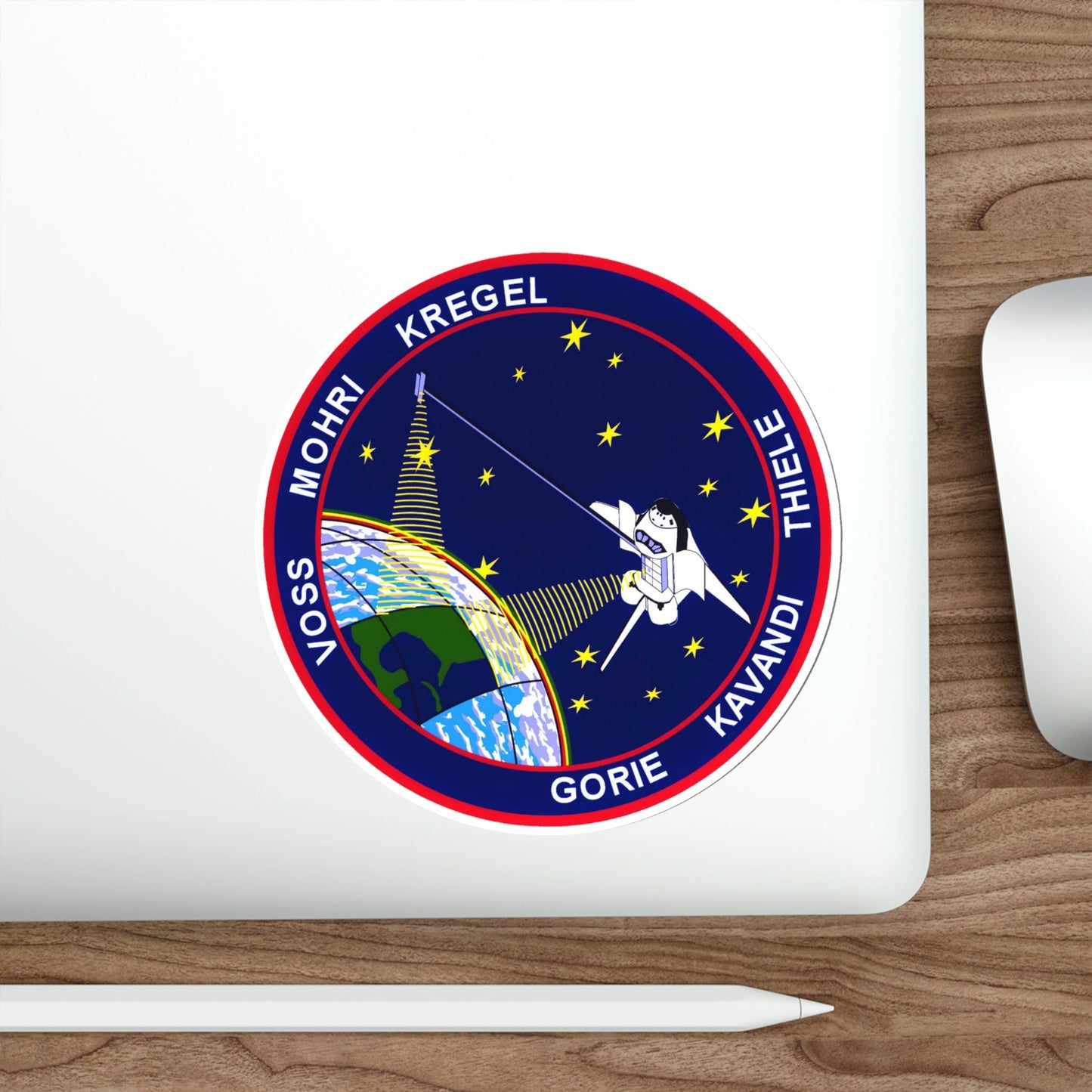 STS 99 Patch NASA STICKER Vinyl Die-Cut Decal-The Sticker Space