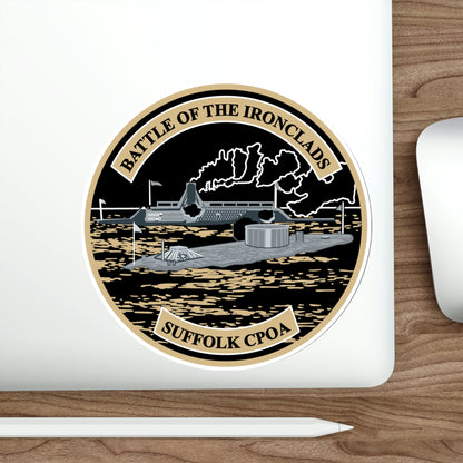 Suffolk Battle of the Iron Clads (U.S. Navy) STICKER Vinyl Die-Cut Decal-The Sticker Space