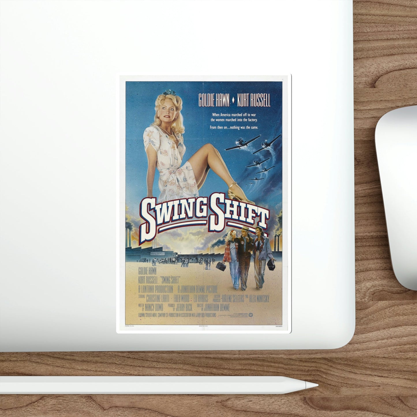 Swing Shift 1984 Movie Poster STICKER Vinyl Die-Cut Decal-The Sticker Space