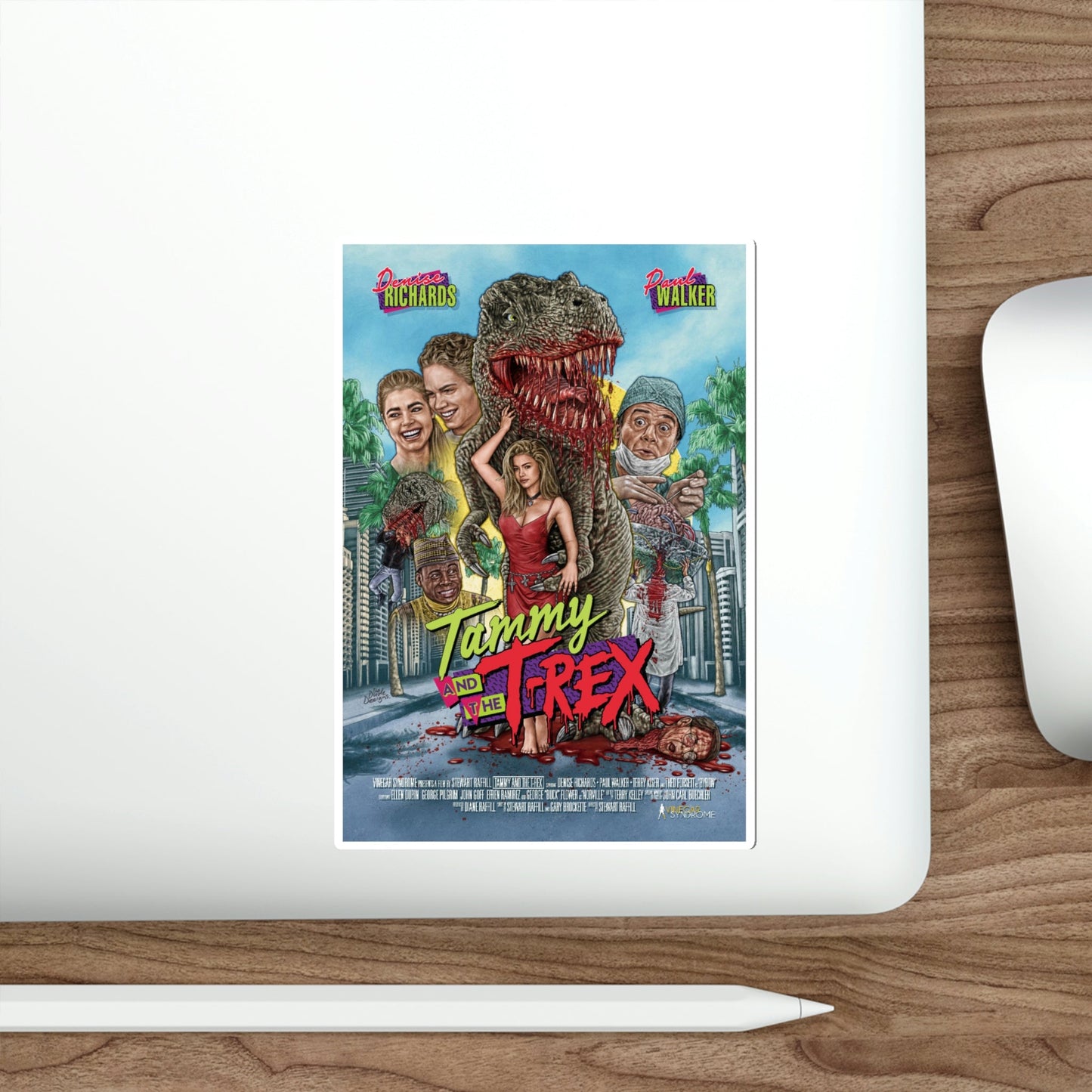 Tammy and the T Rex 1994 Movie Poster STICKER Vinyl Die-Cut Decal-The Sticker Space