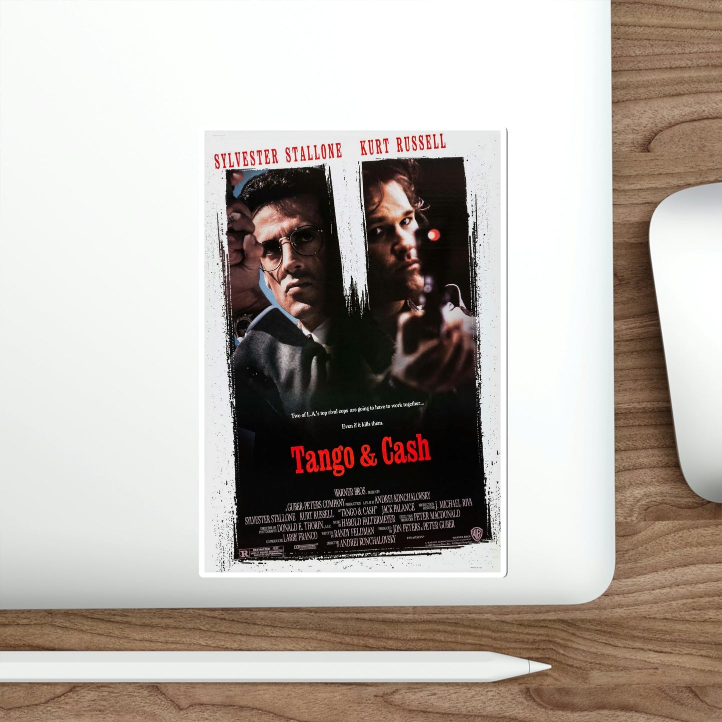 Tango & Cash 1989 Movie Poster STICKER Vinyl Die-Cut Decal-The Sticker Space