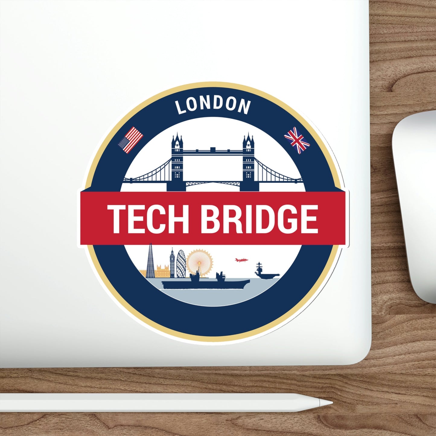 Tech Bridge London (U.S. Navy) STICKER Vinyl Die-Cut Decal-The Sticker Space