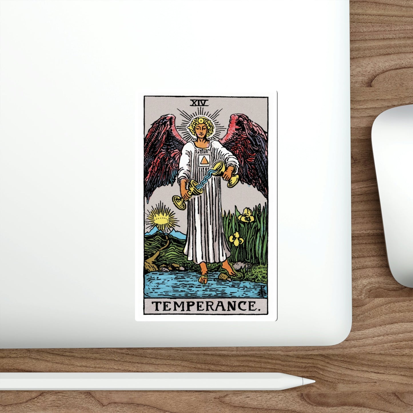 Temperance (Rider Waite Tarot Deck) STICKER Vinyl Die-Cut Decal-The Sticker Space