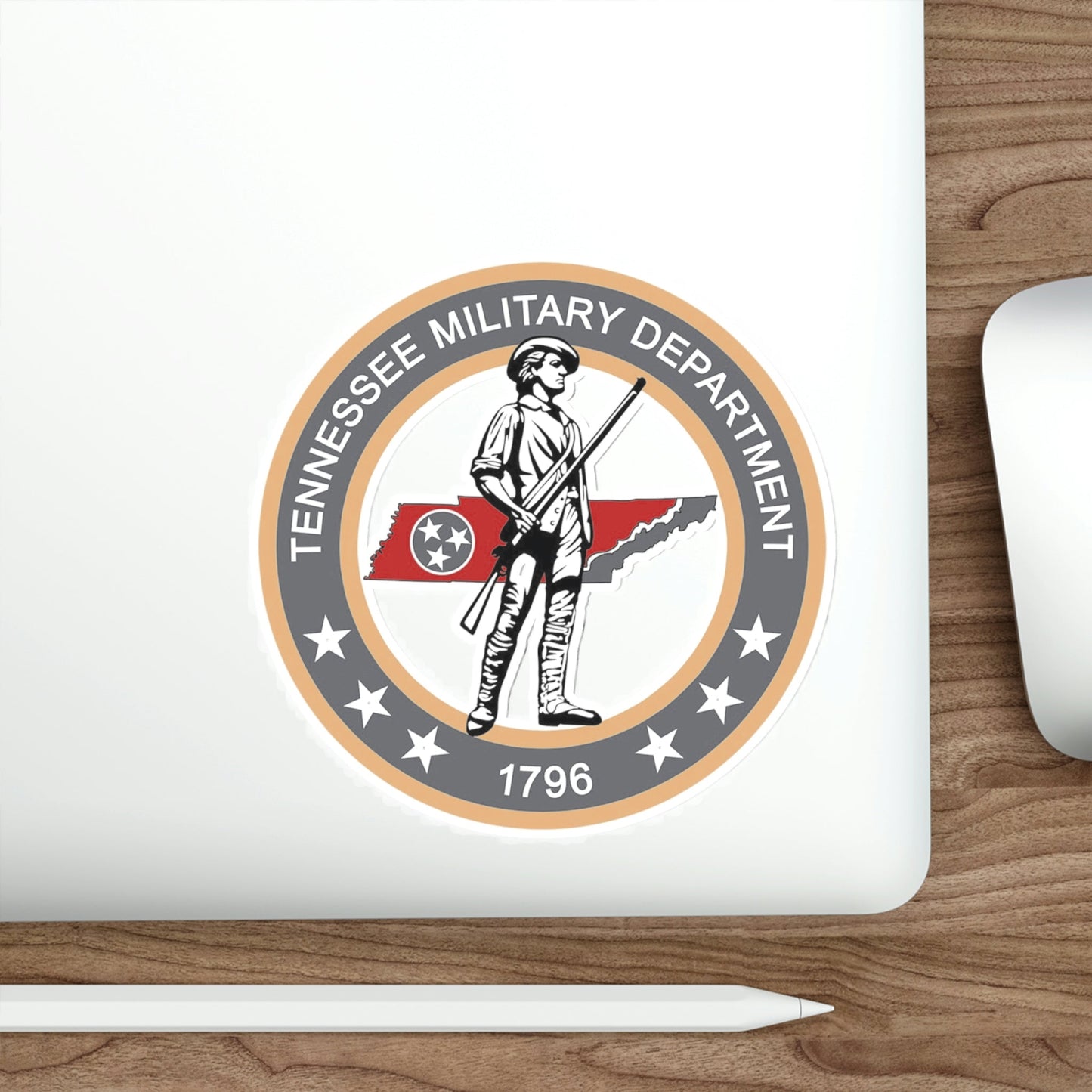 Tennessee Military Department Seal STICKER Vinyl Die-Cut Decal-The Sticker Space