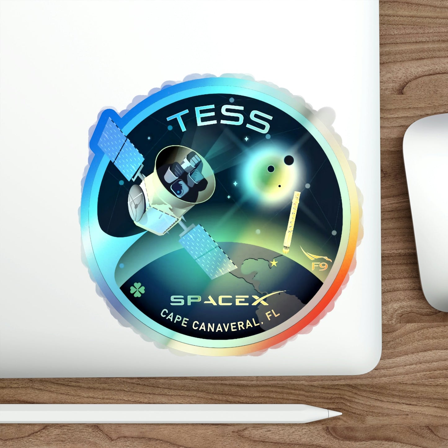 TESS (SpaceX) Holographic STICKER Die-Cut Vinyl Decal-The Sticker Space