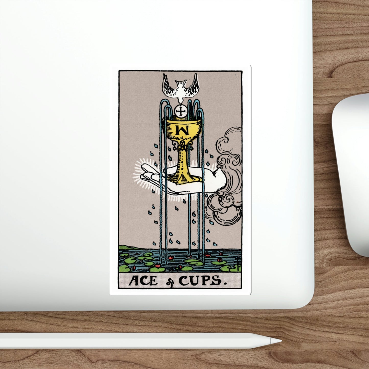 The Ace of Cups (Rider Waite Tarot Deck) STICKER Vinyl Die-Cut Decal-The Sticker Space