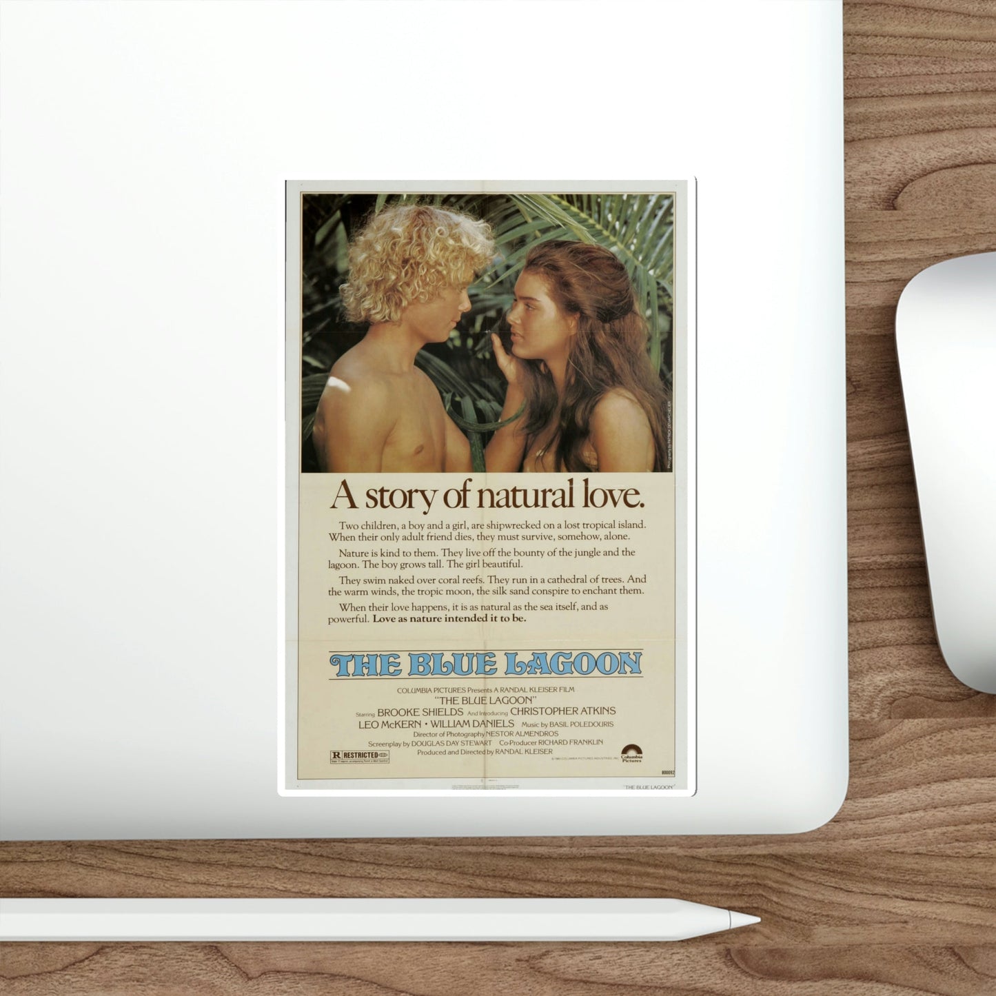 The Blue Lagoon 1980 Movie Poster STICKER Vinyl Die-Cut Decal-The Sticker Space