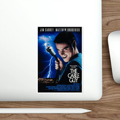The Cable Guy 1996 Movie Poster STICKER Vinyl Die-Cut Decal-The Sticker Space