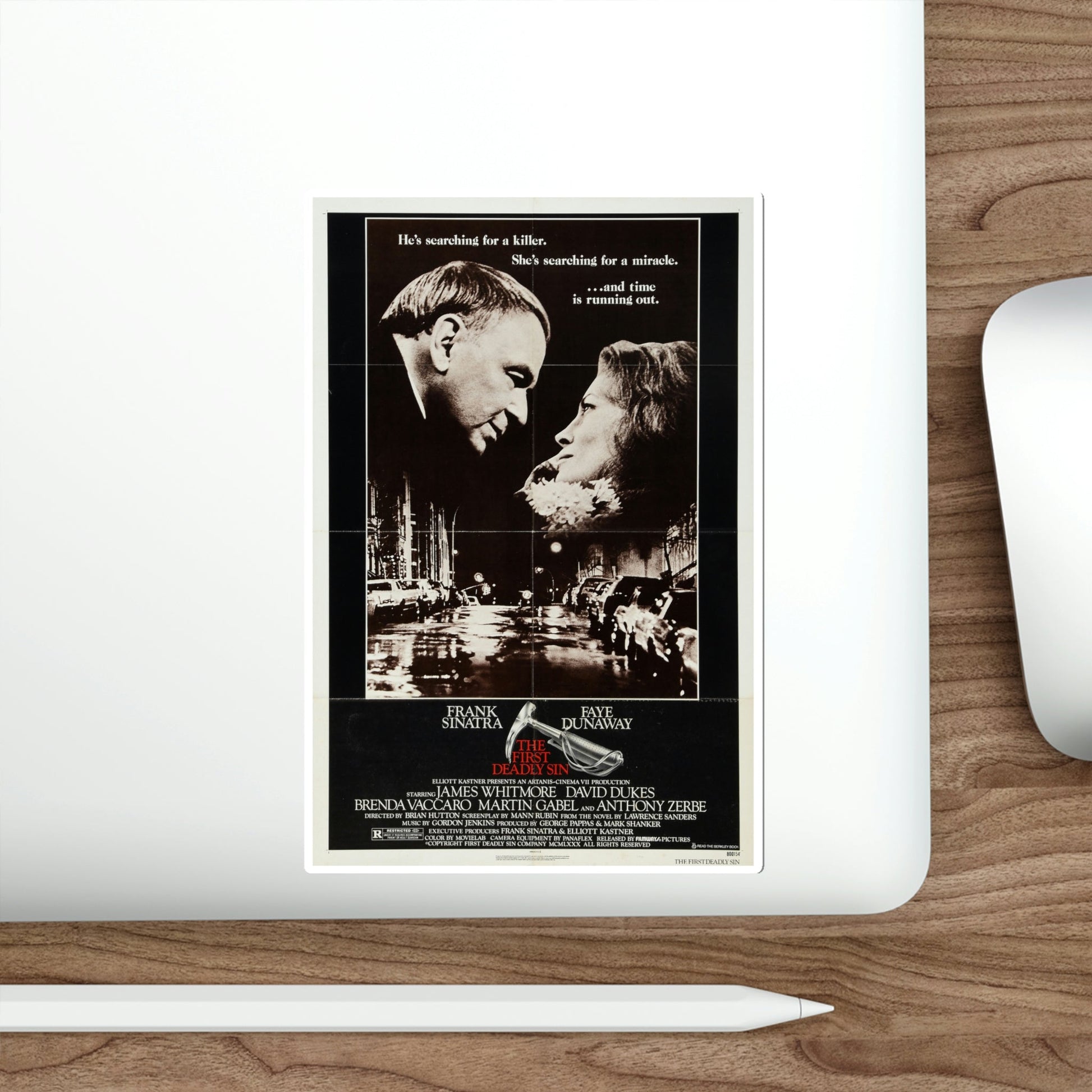 The First Deadly Sin 1980 Movie Poster STICKER Vinyl Die-Cut Decal-The Sticker Space