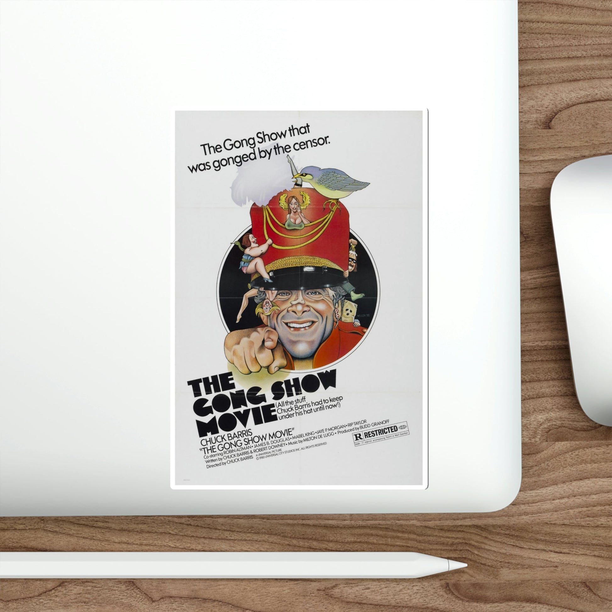 The Gong Show Movie 1980 Movie Poster STICKER Vinyl Die-Cut Decal-The Sticker Space