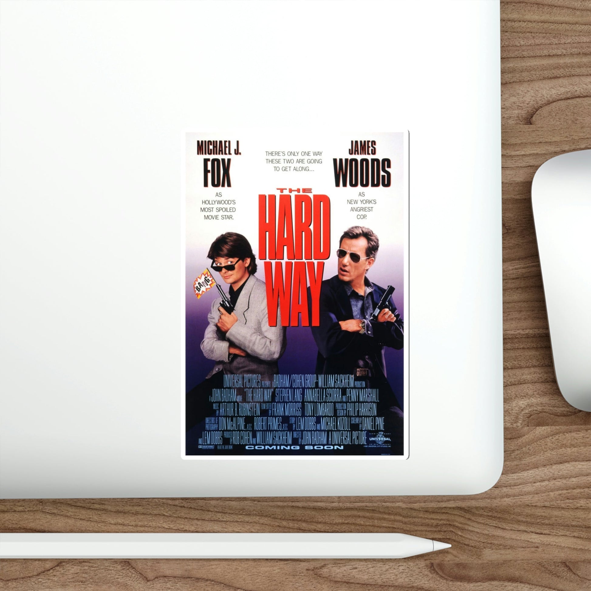 The Hard Way 1991 Movie Poster STICKER Vinyl Die-Cut Decal-The Sticker Space